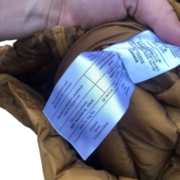 Arcteryx Cerium LT Puffer Jacket Yukon Gold XXL - Picture 8 of 12